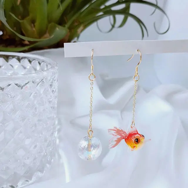 fish drop earrings