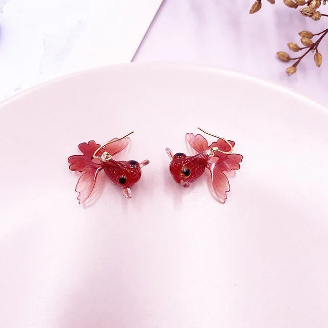 fish drop earrings