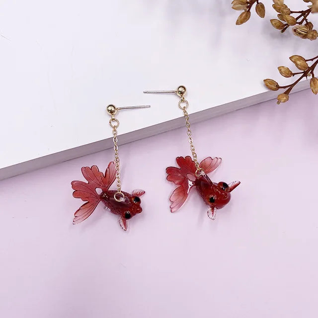 fish drop earrings