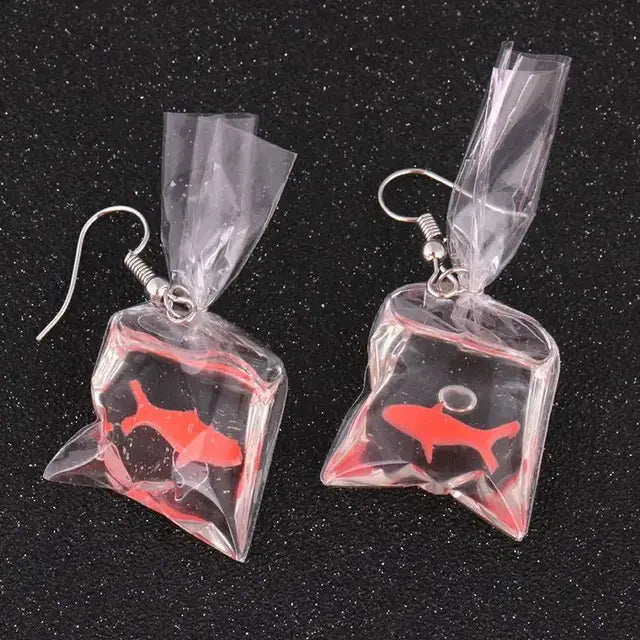 fish drop earrings