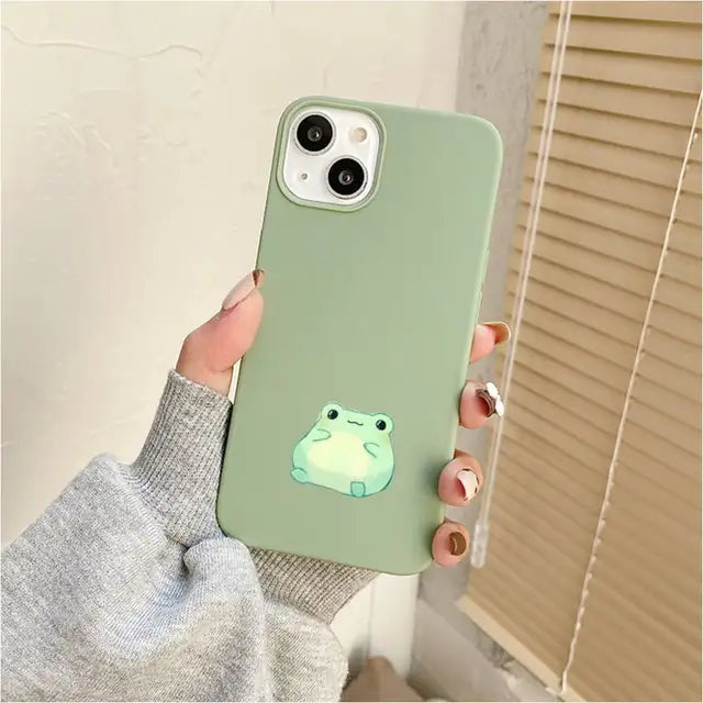 green froggy phone cases