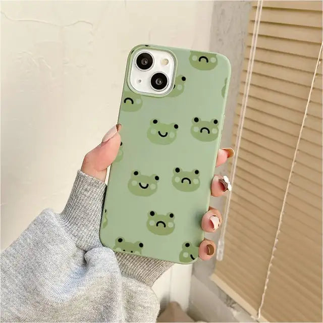 green froggy phone cases