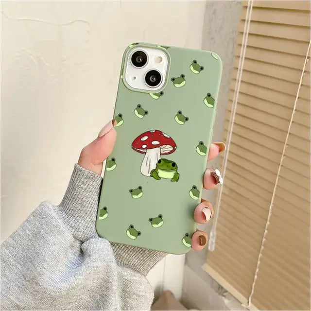 green froggy phone cases