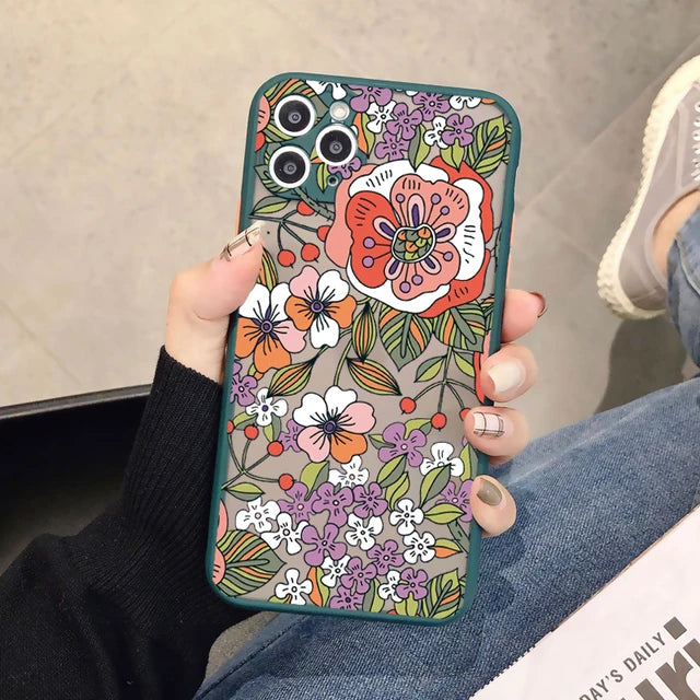 busy flower phone cases