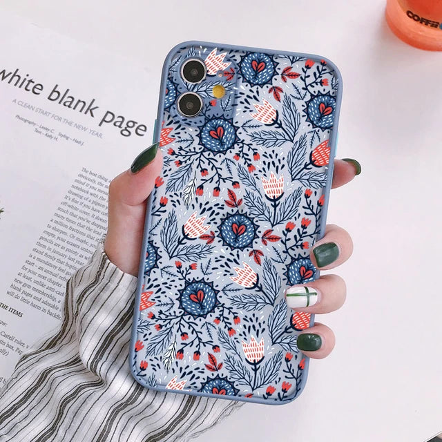 busy flower phone cases