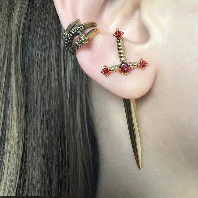 sword earrings