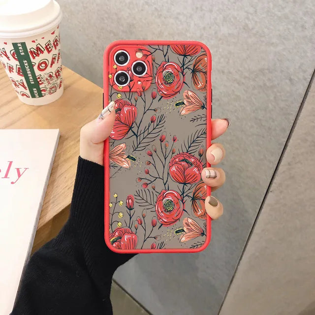 busy flower phone cases