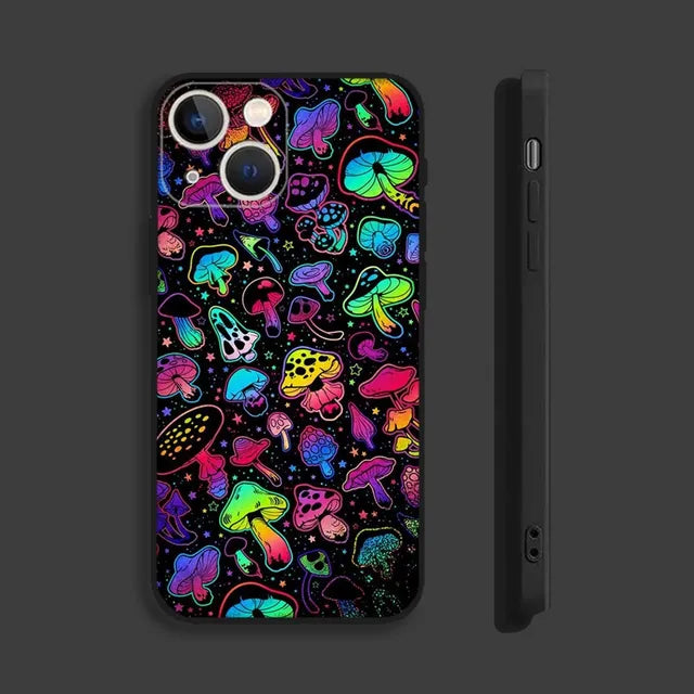 psychedelic mushroom phone cases