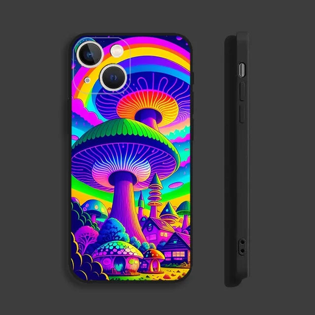 psychedelic mushroom phone cases